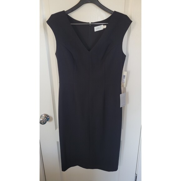 Women's Eliza J Black Sheath Pencil Cocktail Dress NWT - Picture 1 of 4